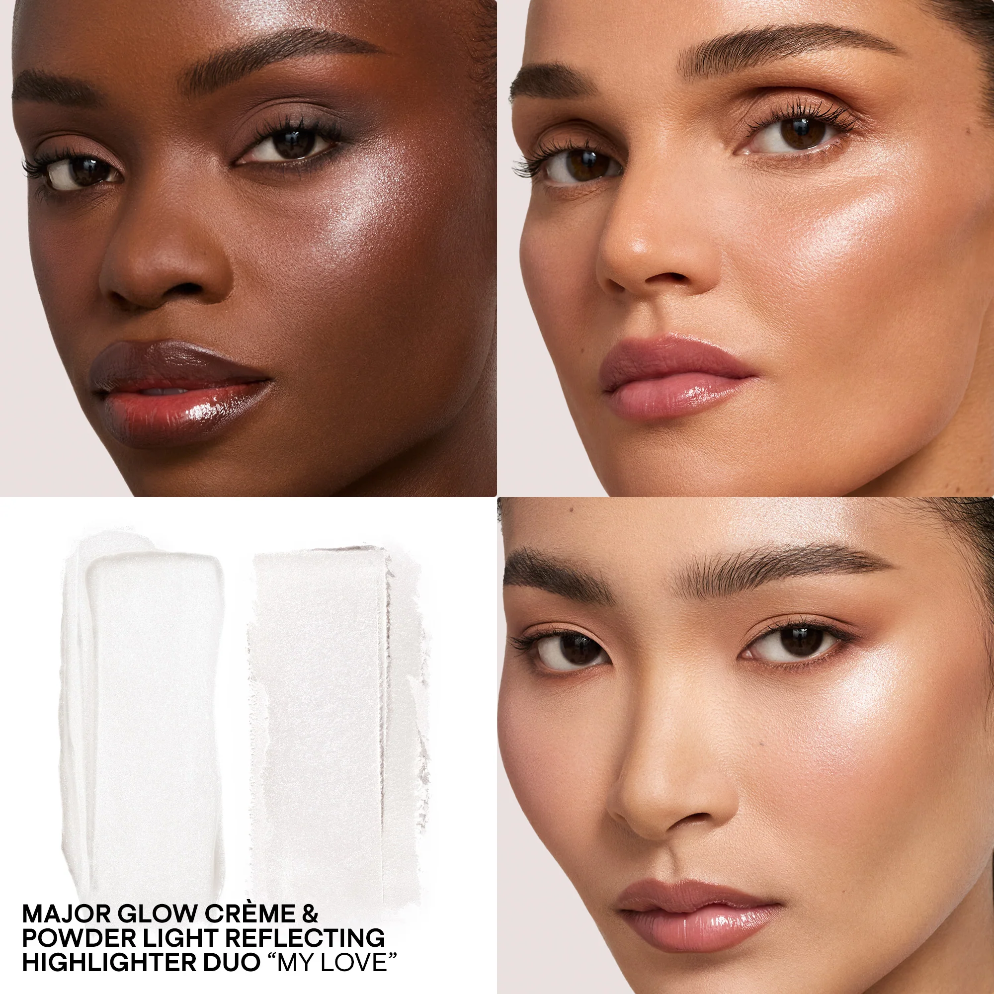 Major Glow Crème & Powder Light Reflecting Translucent Highlighter Duo - Image 10