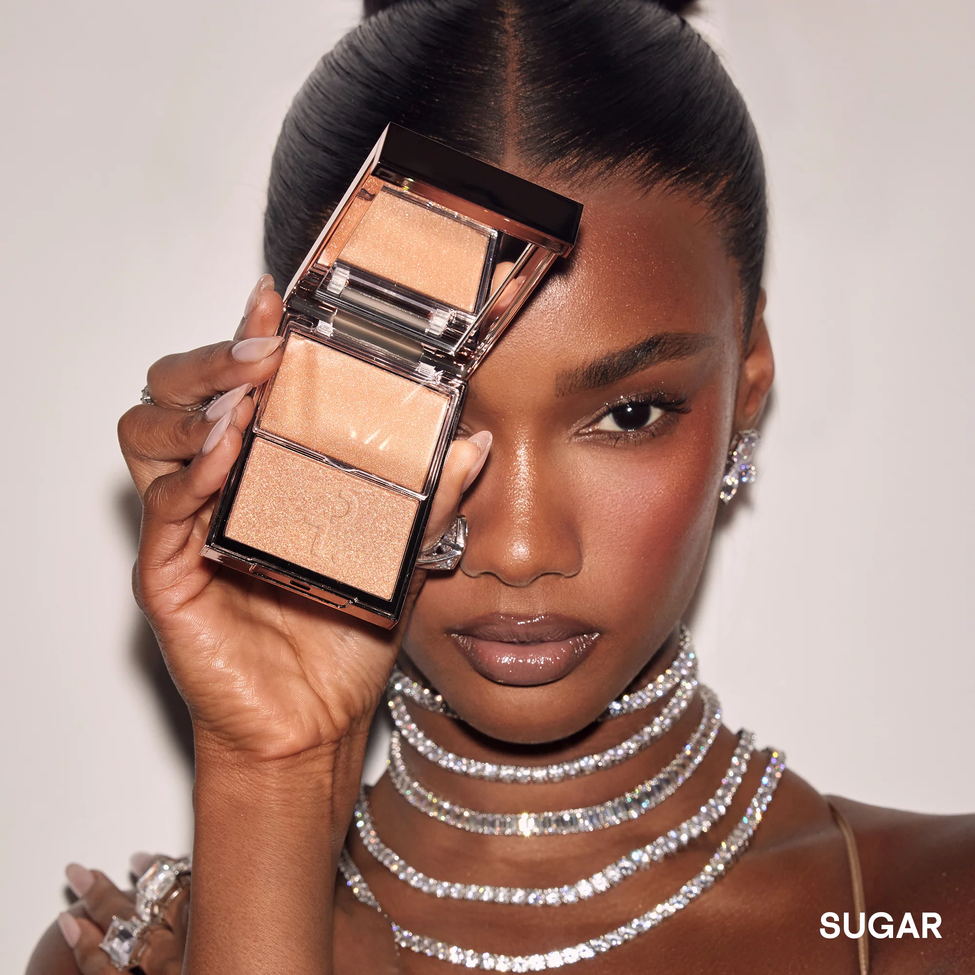 Major Glow Crème & Powder Light Reflecting Translucent Highlighter Duo - Image 35